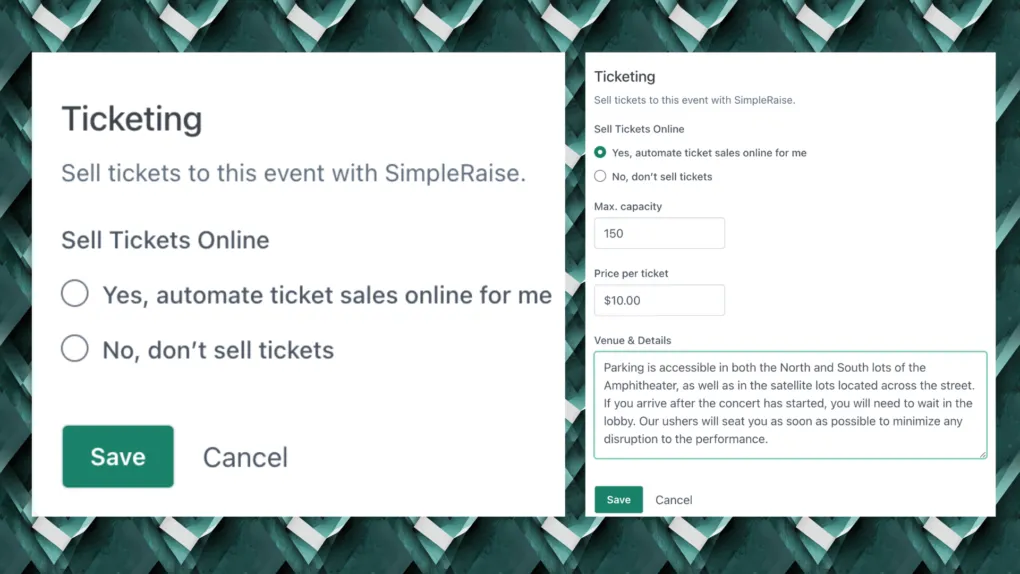 CutTime's Sell Event Tickets Online Opt In and Event Ticketing Creation Workflow