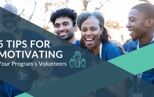 CutTime Blog Article 5 Tips for Motivating Your Program's Volunteers with smiling African American adults and youth